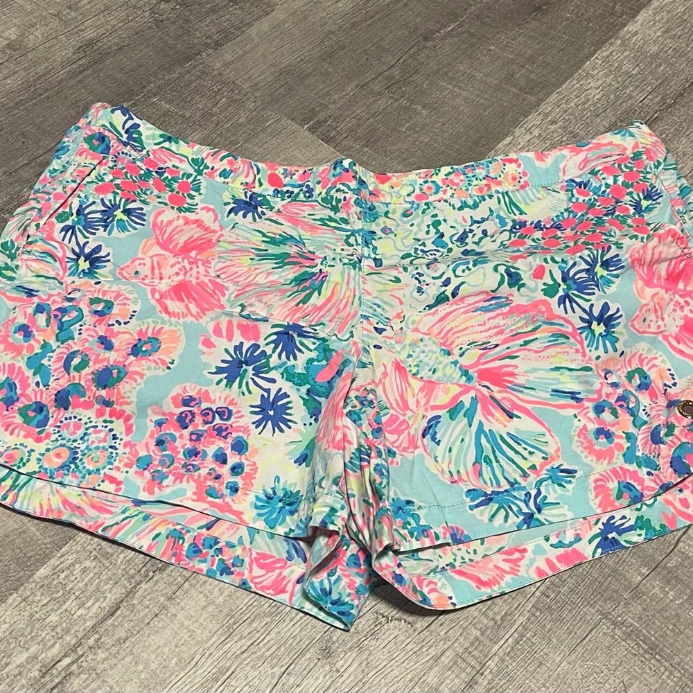 Ocean view Board Shorts- Lilly Pulitzer.  Serene Blue Gypsea Lionfish.